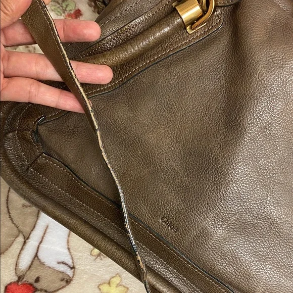 Chloe Brown Leather Shoulder Bag - Picture 4 of 17